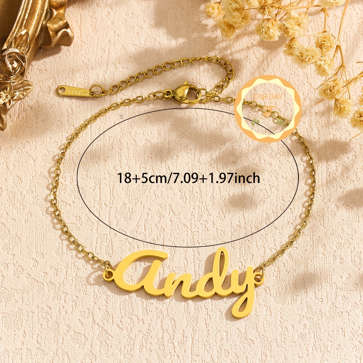 Personalized 304 Stainless Steel Bracelet, Custom Name Gift